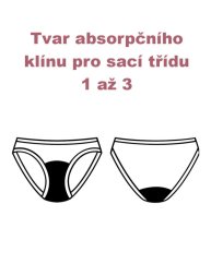 ECOMODI | Menstruační kalhotky černé z bambusu klasický střih 2XS-3XL