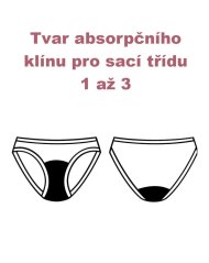 ECOMODI | Menstruační kalhotky černé z bambusu klasický střih 2XS-3XL